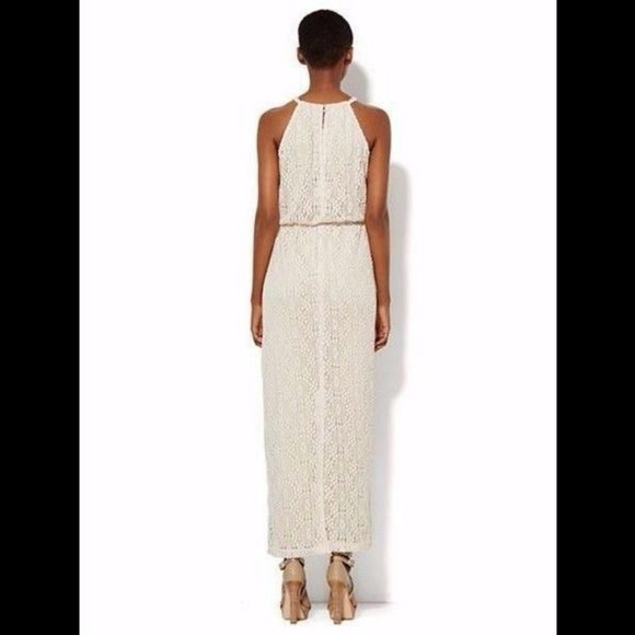 New York & Company Crochet Halter Maxi Dress S - Picture 3 of 3